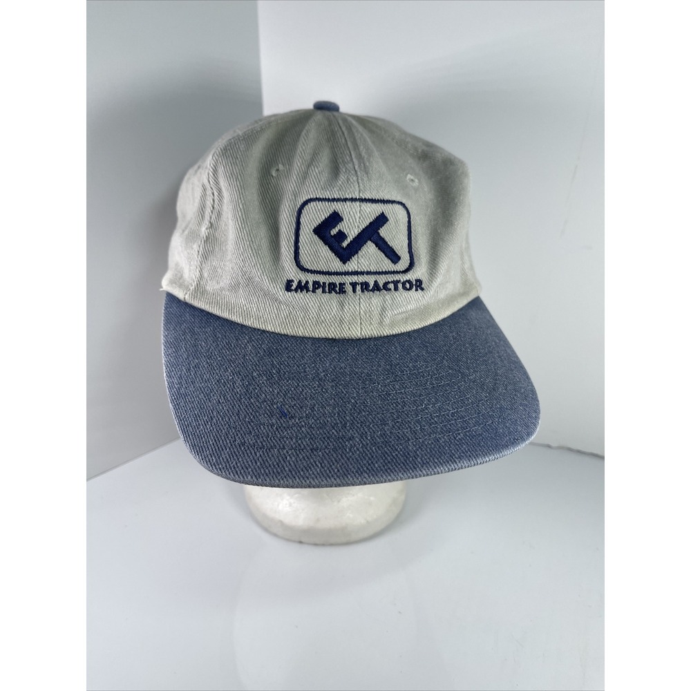 Men's Empire Tractor Hat Khaki Denim Adjustable Baseball Cap Farming